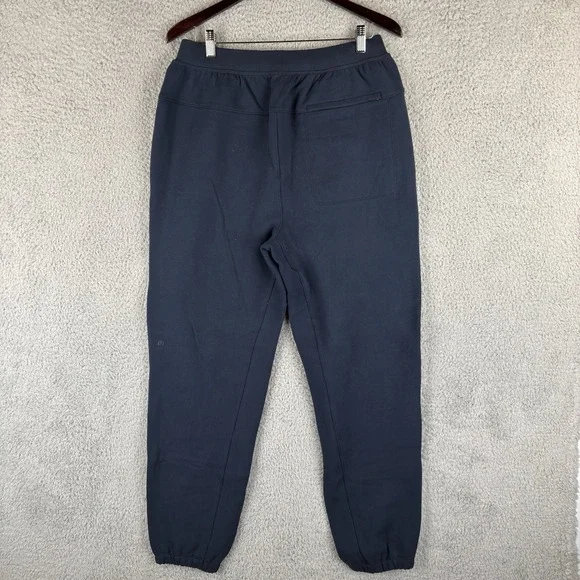 Lululemon Steady State Jogger Pants Men's M Navy Blue Relaxed Fleece Sweatpants - Picture 2 of 7